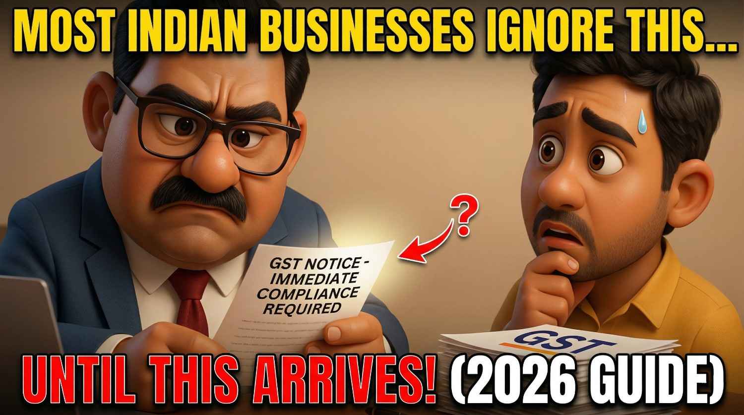 Indian business owner looking stressed while looking at a tax document